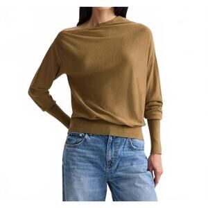 NEW TWP cold shoulder asymmetric sweater in ermine